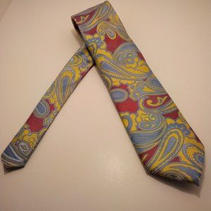 Ben Crump by Verse 9 with pocket hanky paisley pattern micro fiber tie